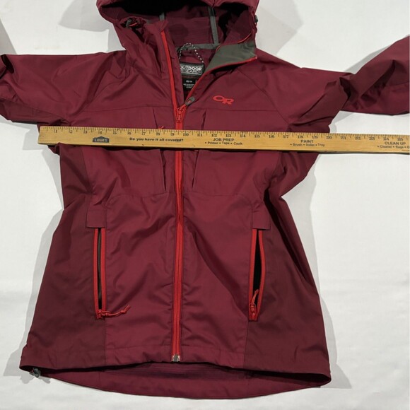 Outdoor Research San Juan Zip Shell Hoodie Windbreaker Jacket Red Womens Sz XS - Picture 5 of 10